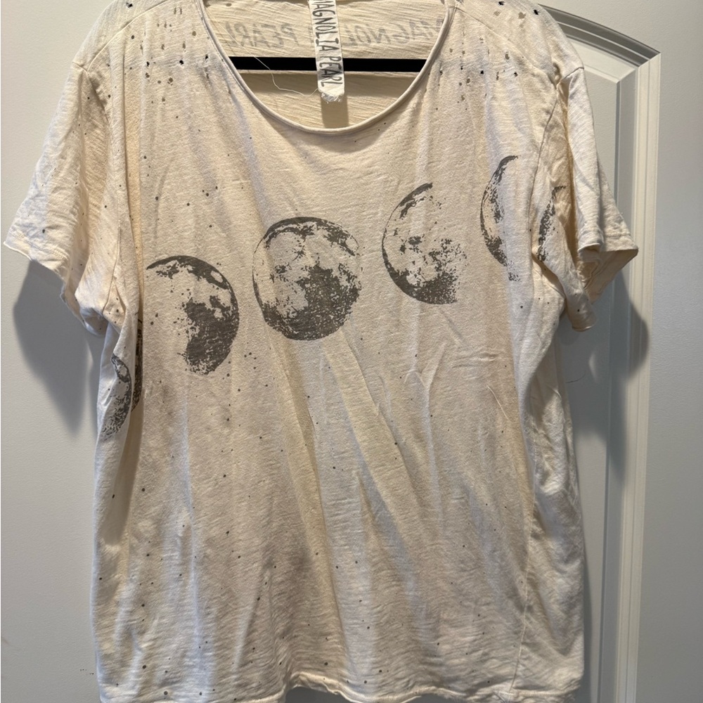 Magnolia Pearl Beige Moon Phase Tee